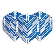 GERWYN PRICE HARDCORE IONIC BLUE & WHITE DART FLIGHTS