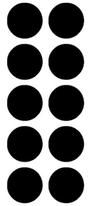 Magnet - 10 mm diametur - sett við 10 stk