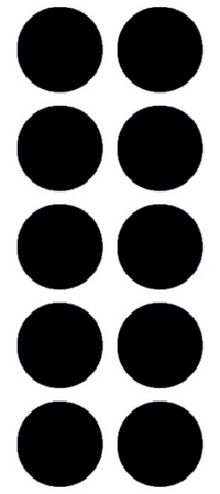 Magnet - 20 mm diametur - sett við 10 stk