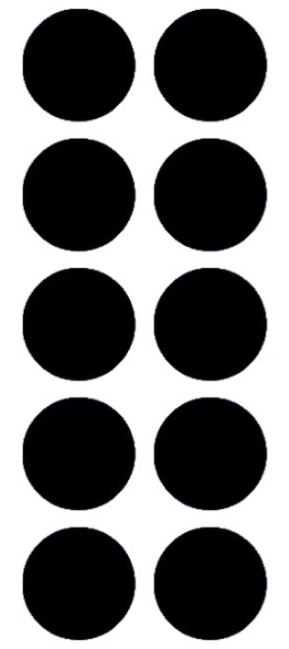 Magnet - 10 mm diametur - sett við 10 stk