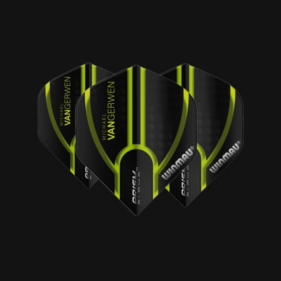 Winmau Prism Alpha MvG Black & Green