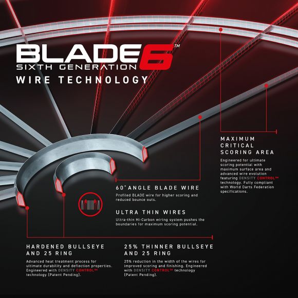 Blade 6 dartskiva