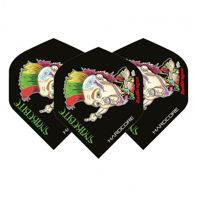 Peter Wright Snakebite Hardcore Cartoon Dart Flights